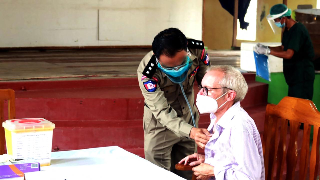 Professor Turnell was charged with violating the country’s state secrets act and spent 21 months in prison, including two months in solitary confinement. (Photo by Handout / MYANMAR NEWS AGENCY / AFP)