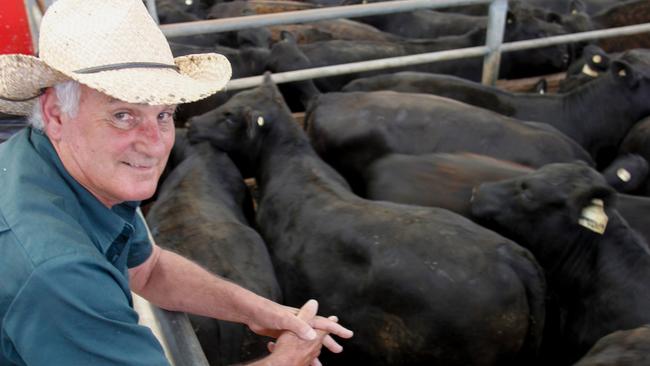 Wayne Houston, Mountain Bay at Mansfield, was one of the few local buyers at the Wangaratta calf sale on January 5. Picture: Jenny Kelly