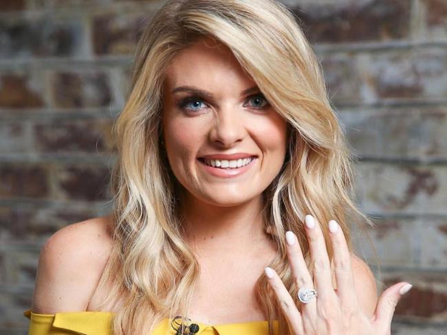 Erin shows off her engagement ring in an Instagram photo. Picture: Instagram/House of Kdor