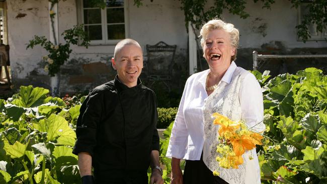 SA cook Maggie Beer and chef Simon Bryant from TV program "The Cook and The Chef".