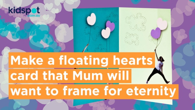 Make a floating hearts card that Mum will want to frame for eternity