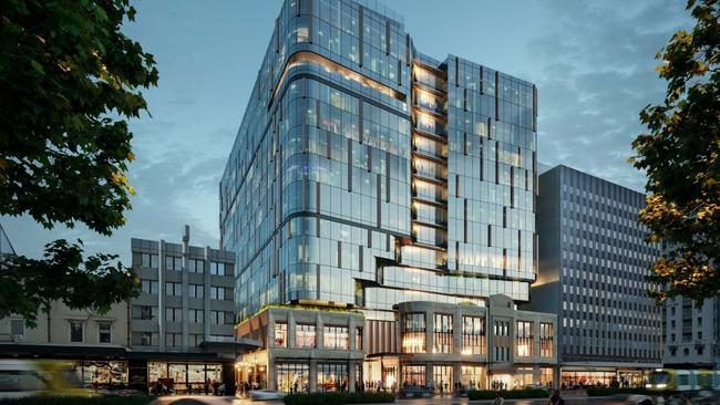 Artist’s impression of Charter Hall development at 60 King William Street, Adelaide. Picture: Supplied by Charter Hall