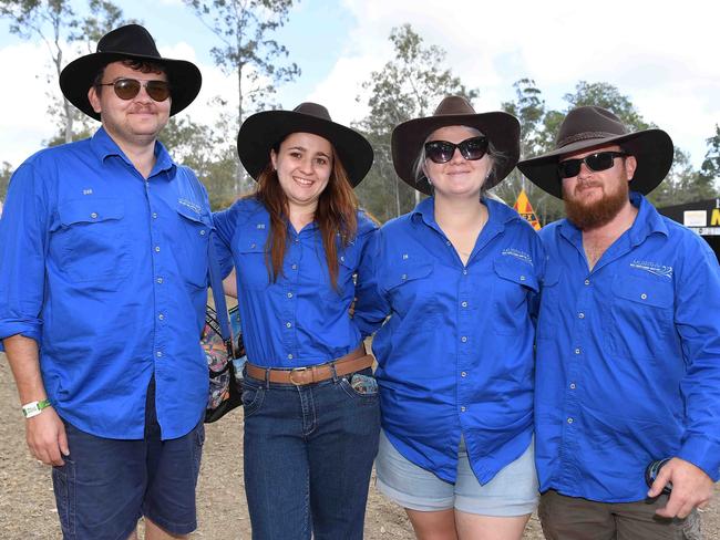 Dan, Skye, Emma Murophy and Jacob Keogh at Gympie Music Muster. Picture: Patrick Woods.