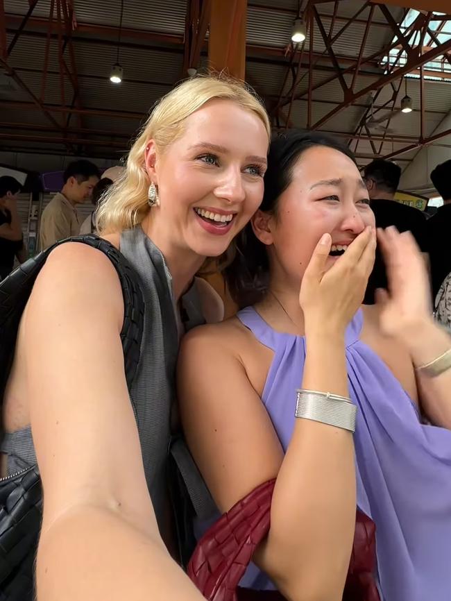 The sighting left her friend in tears. Picture: TikTok
