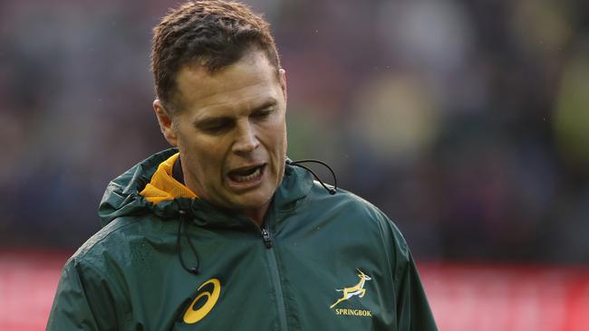 Springboks coach Rassie Erasmus was embarrassed by the loss to Argentina.
