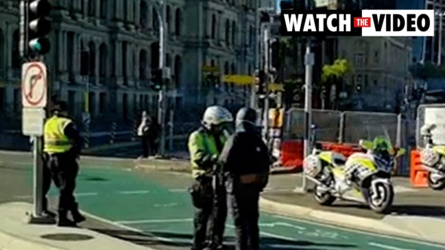 Police fine e-scooter rider in Brisbane CBD