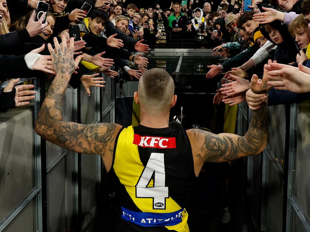 Martin is at peace with whatever comes next. (Photo by Michael Willson/AFL Photos via Getty Images)