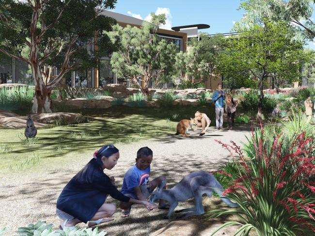 The Taronga Wildlife Retreat will be immersed into the landscape.