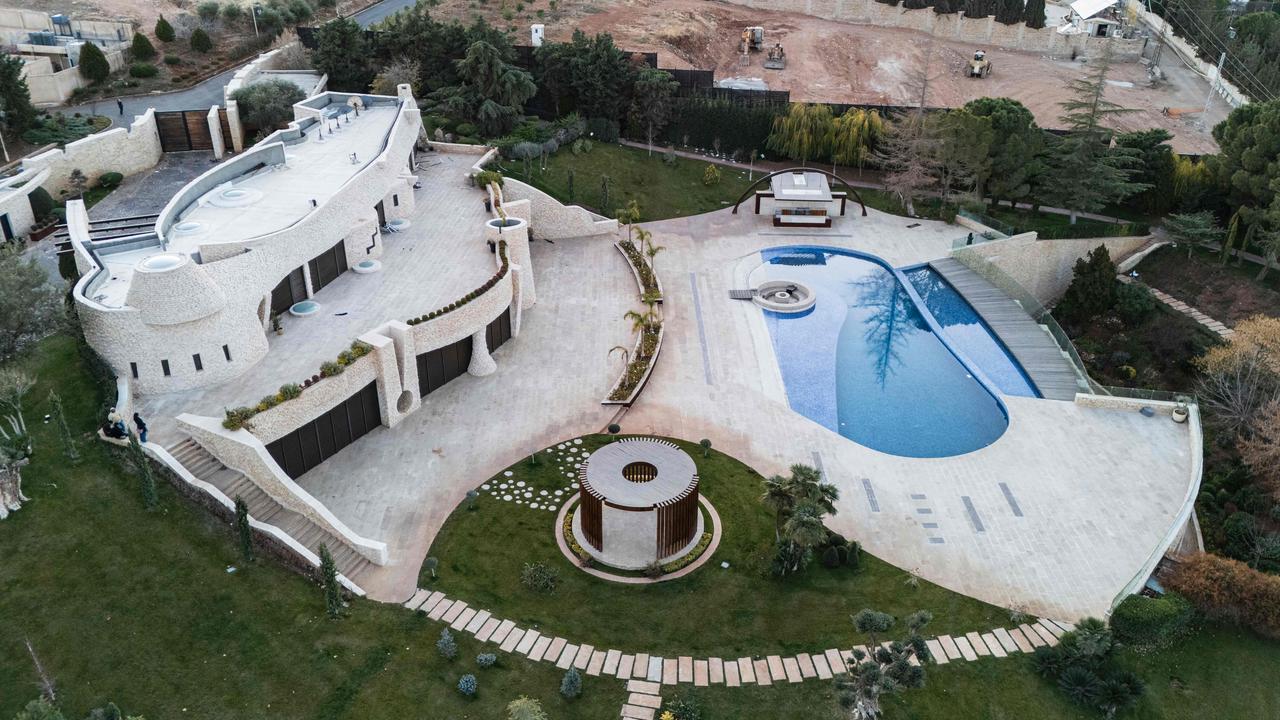 The villa of Maher al-Assad, the brother of the ousted Syrian president Bashar al-Assad, in the town of Yafour near Damascus on December 23, 2024. (Photo by Sameer Al-DOUMY / AFP)