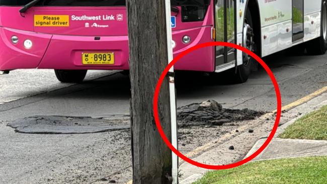 A southwest Sydney council says the number of potholes in its area has increased since the buses replaced trains during Metro conversion works.