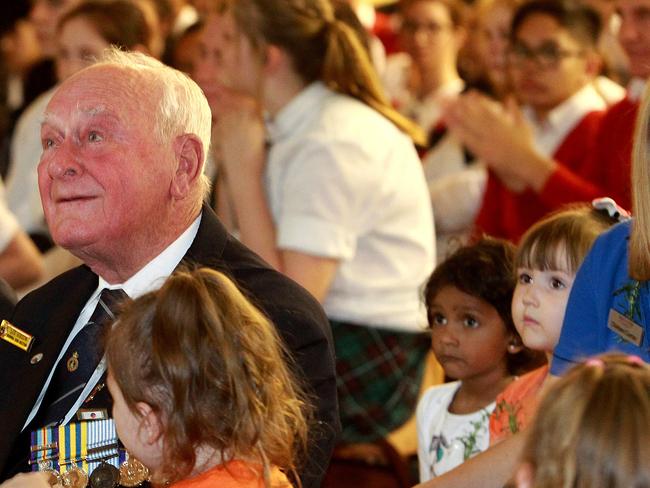 Les Gibson at the ceremony.