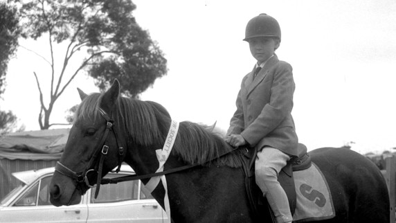 Part of an equestrian display in the 1970s.