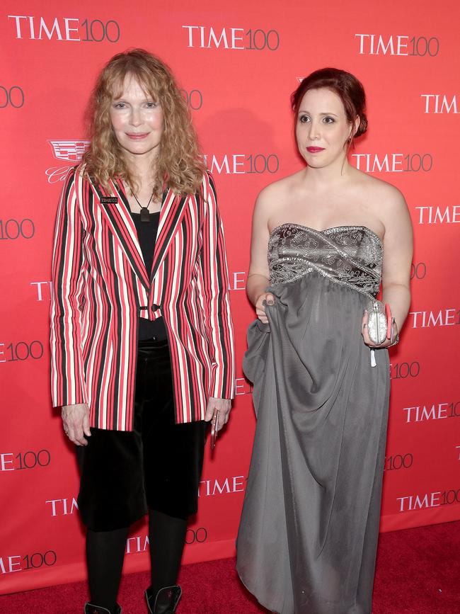 Mia Farrow and Dylan Farrow attending the 2016 Time 100 Gala in New York. Picture: AFP