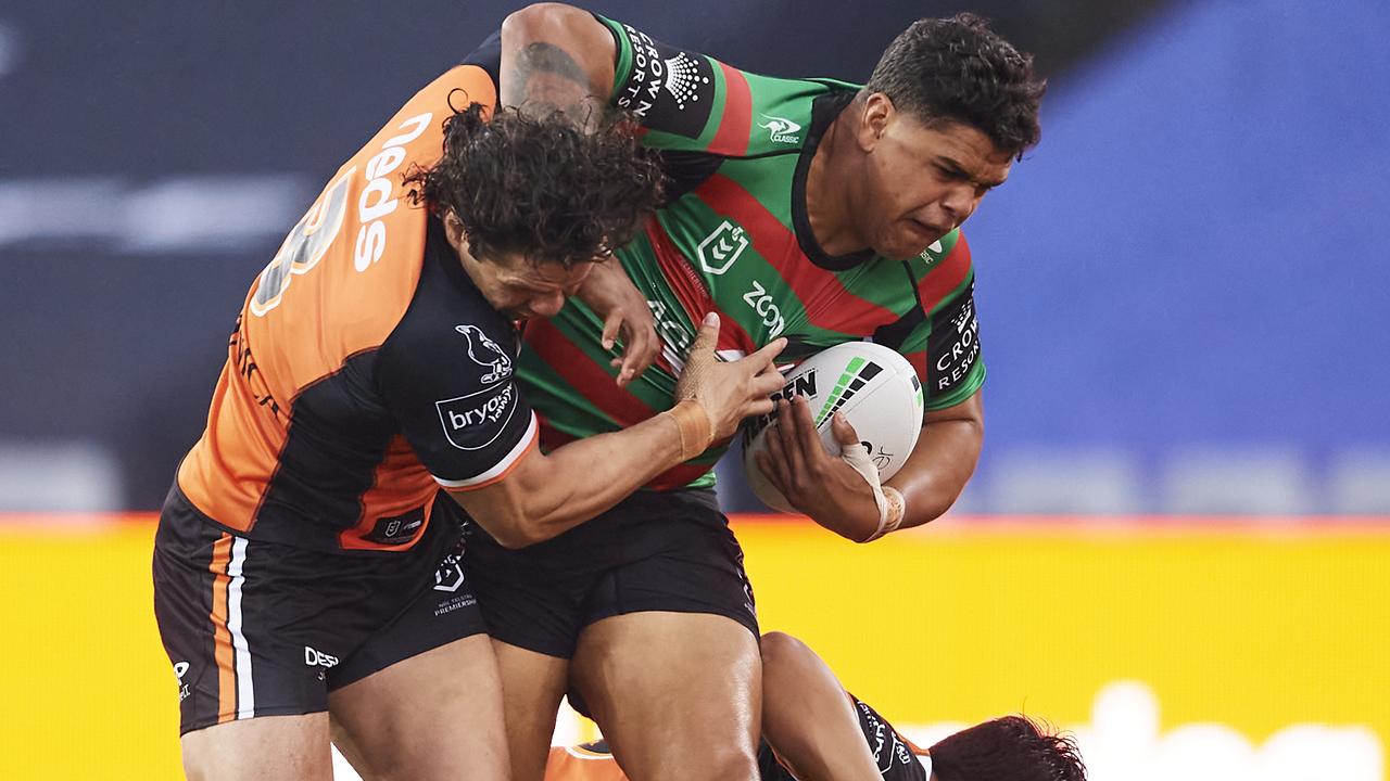 Latrell Mitchell knocked back an offer to join Wests Tigers. Picture: Brett Hemmings/Getty Images