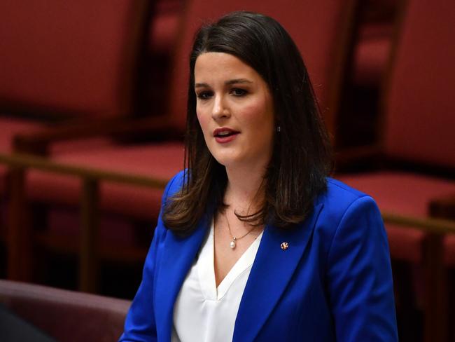 Liberal Senator Claire Chandler says the Confucius Institute is a propaganda arm. Picture: AAP Image/Mick Tsikas