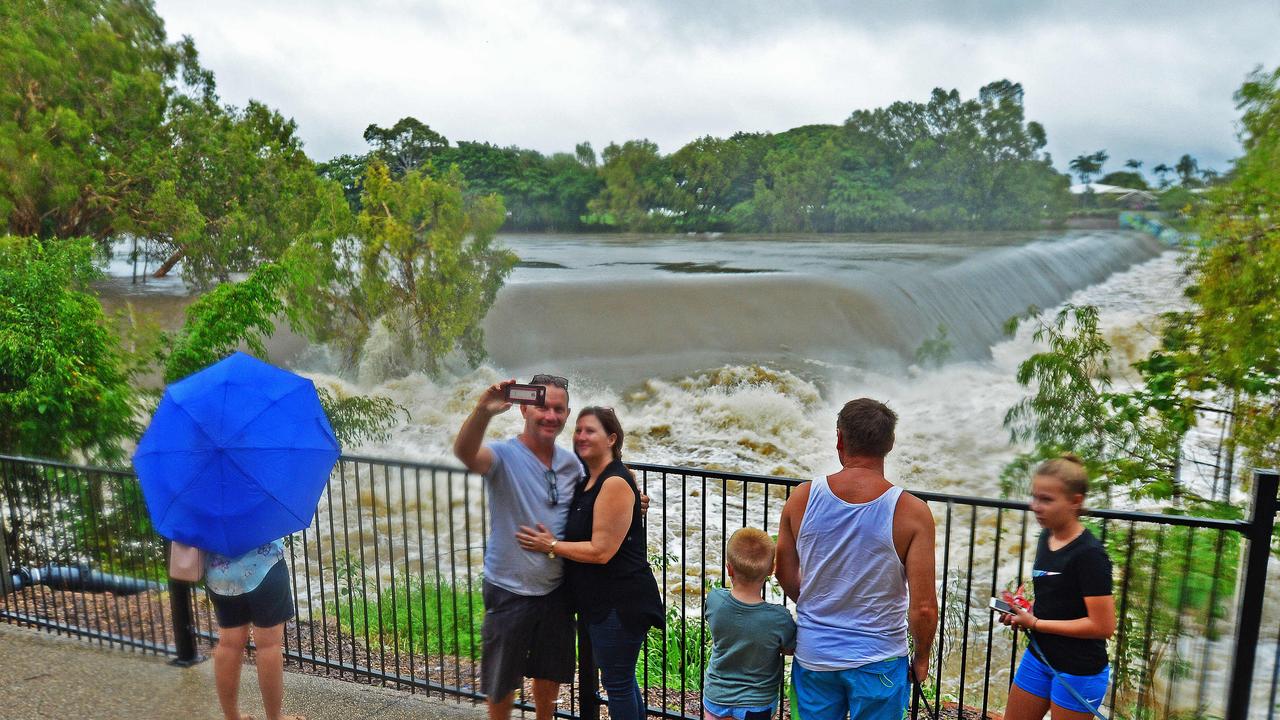 Sightseers at Blacks Weir, Douglas. Picture: Zak Simmonds