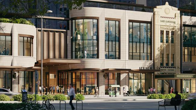 An artist impression of the outside of the tower being built at 60 King William St, Adelaide. Picture: Supplied by Charter Hall