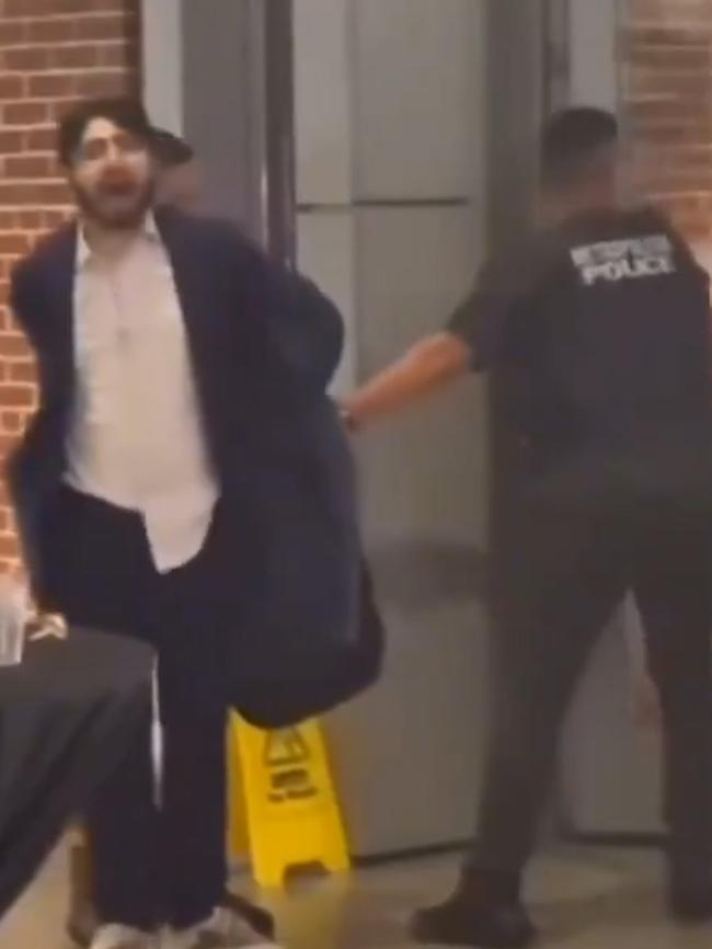 Footage taken by witnesses captured the moment the alleged killer in the Washington DC Jewish Museum shooting was taken into custody. Picture: @YuvalDavid / X