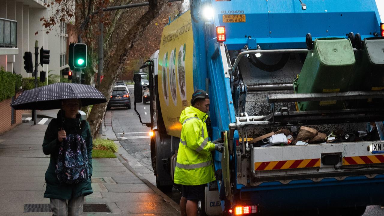 Workers at waste removal player Cleanaway in Perth have agreed to 6 per cent this year then 4.5 per cent for each of the next two years. Picture: Michael Bilbe-Taylor / The Australian