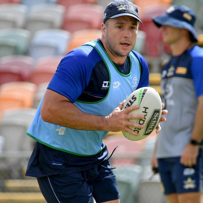 North Queensland Cowboys pre-season training at Willows Sporting complex. Lachlan Burr. Picture: Evan Morgan