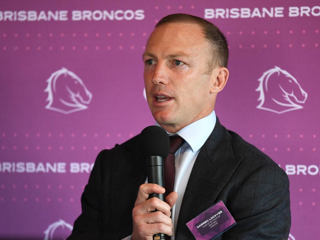 Brisbane Broncos legend Darren Lockyer denies he has fallen out with the club’s Old Boys. Picture: NCA NewsWire/Dan Peled