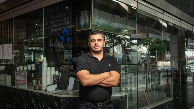 Storia on Queen owner Donato Laurito backed the council fee relief as people stay away from Brisbane’s city centre. Picture: Brad Fleet