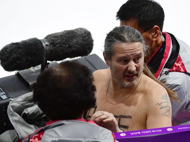 Olympic Streaker in Tutu and Pouch Captivates PyeongChang Audience