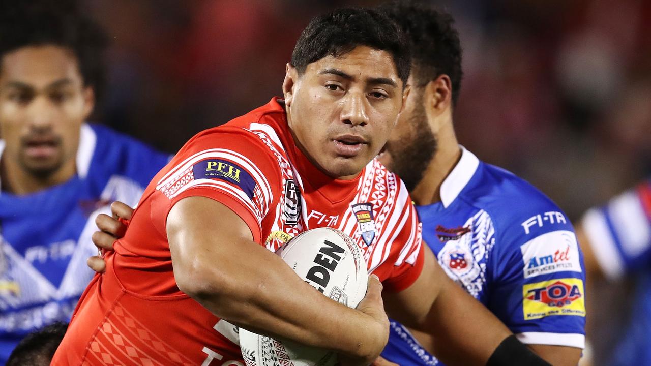 Jason Taumalolo will be playing for Tonga in the country’s first Test against Australia. (Photo by Brendon Thorne/Getty Images)