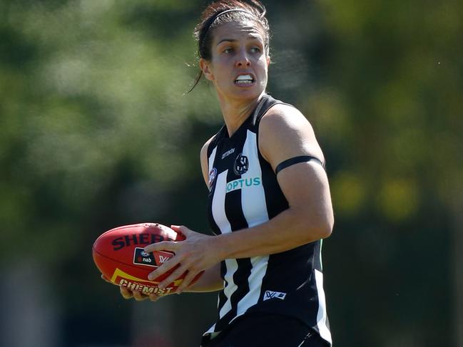 Magpies’ Ash Brazill. Picture: MICHAEL WILLSON/AFL PHOTOS VIA GETTY IMAGES