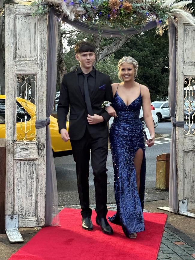 Students arrive at the Hervey Bay State High School formal.