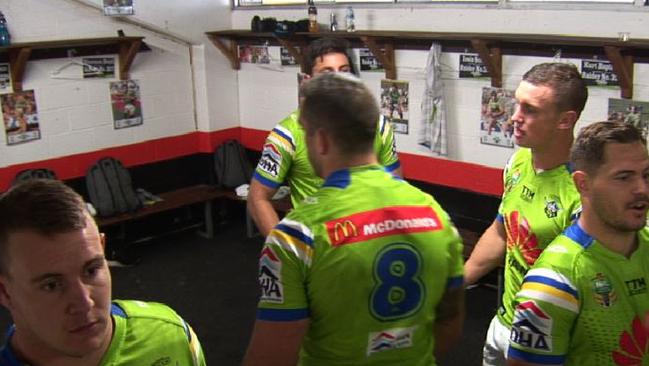 Raiders coach Ricky Stuart has been plastering dressing room walls with posters of past players.