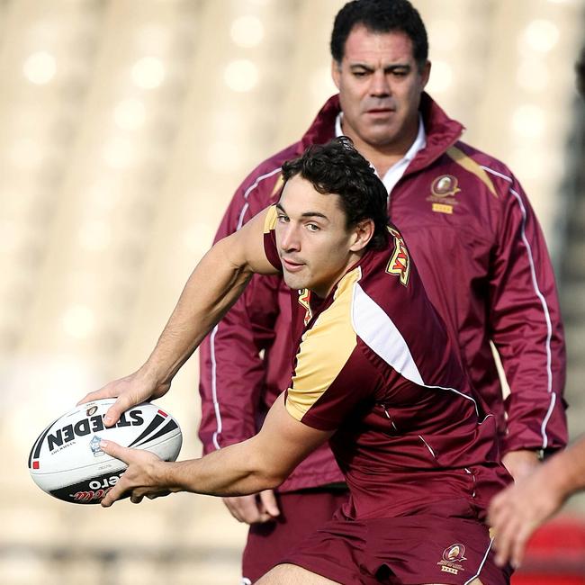 Billy Slater benefited from having legendary Origin coach Mal Meninga guide him.