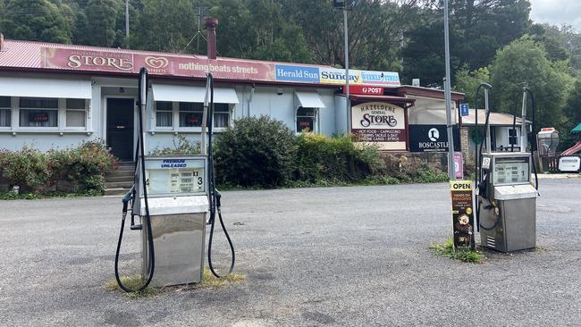 The historic Hazeldene General Store is about 3km south of Flowerdale. Picture: Kirra Grimes