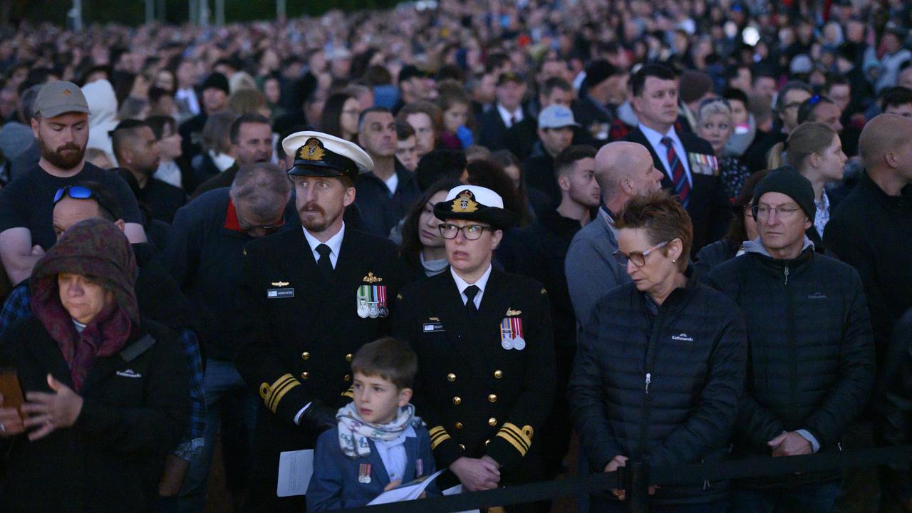 Crowds attend the dawn service at the Australian War Memorial on April 25, 2019 in Canberra. Picture: Rohan Thomson/Getty Images