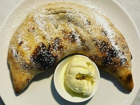 Peanut butter and nutella calzone from I Ragazzi.