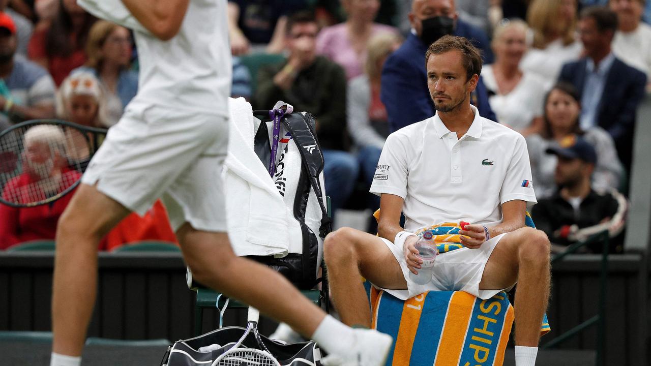 Wimbledon’s bombshell has divided the tennis world. (Photo by Adrian DENNIS / AFP)