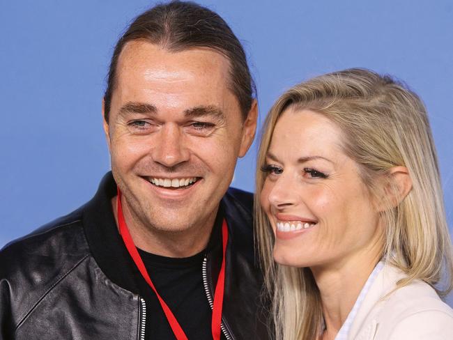 Madeleine West with her husband Shannon Bennett in happier times.