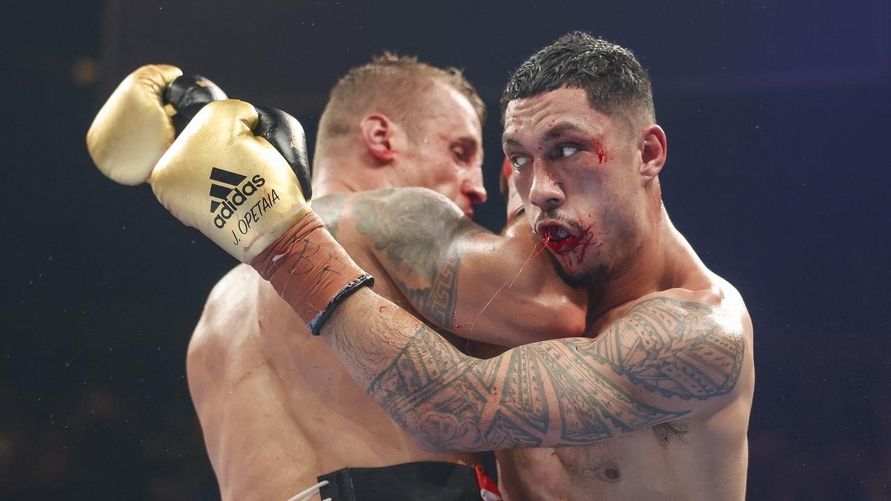 Latvian cruiserweight king Mairis Briedis (left) is returning to Australia to fight Justis Huni after his epic world-title loss to Jai Opetaia in July.