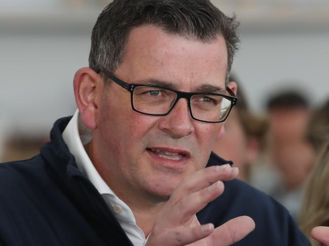 MELBOURNE, AUSTRALIA - NewsWire Photos, NOVEMBER 8, 2022. The Victorian Premier, Daniel Andrews, makes an announcement at the Gordon TAFE College in Geelong. Picture: NCA NewsWire / David Crosling