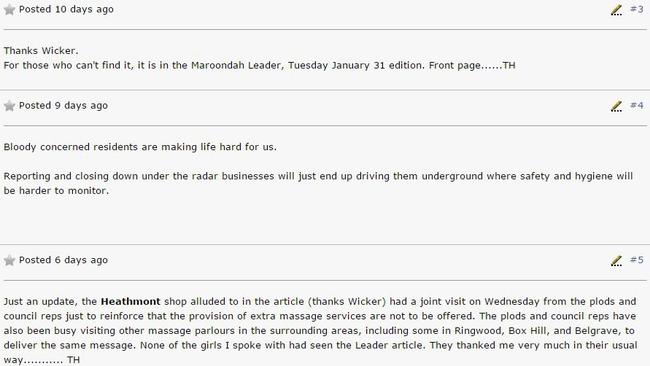 Forum users discuss Leader’s story. Picture: Supplied