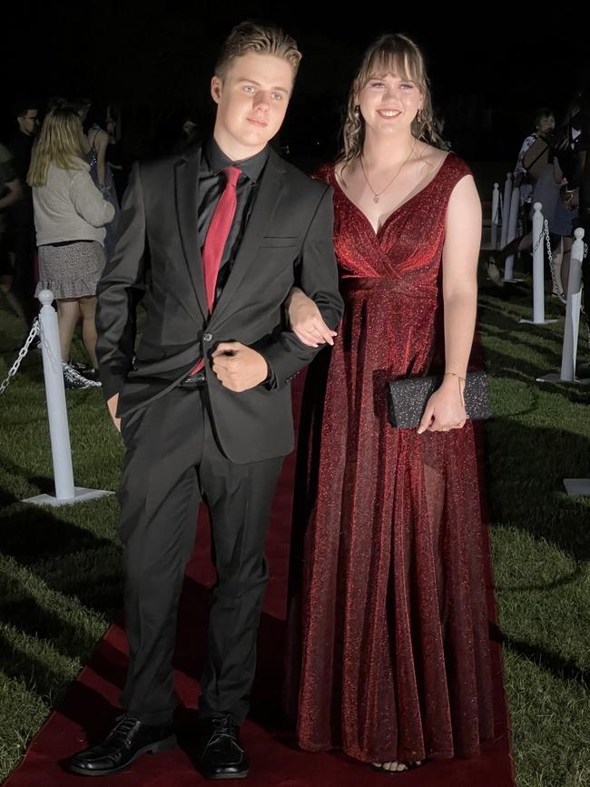 Aldridge State High School students at their formal.