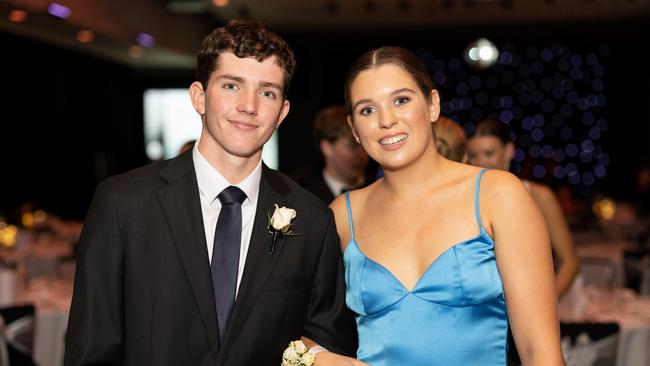Jack Cameron and Lucy Corish at the year 12 St Hilda formal. Photo: Celeste Humphrey