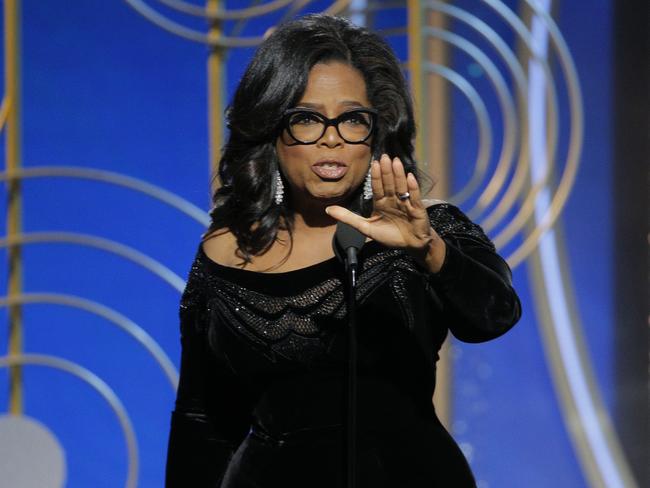 Oprah Winfrey’s made an epic speech after she won the Cecil B. DeMille Award. Picture: Paul Drinkwater/NBCUniversal via Getty Images