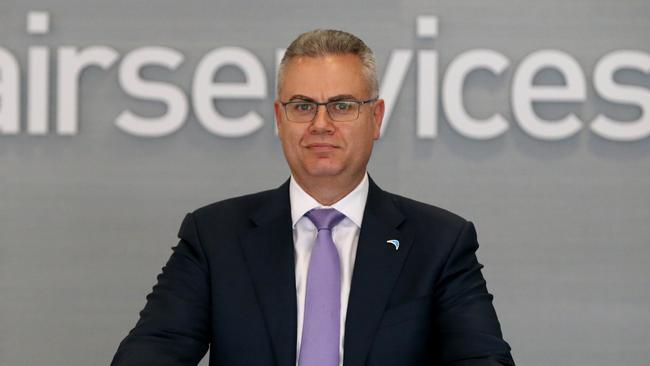 Airservices Australia's Chief Executive Jason Harfield at the organisation's headquarters in Canberra.