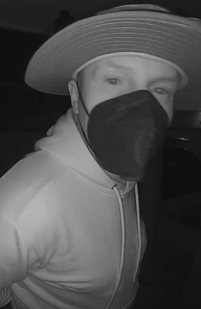 CCTV from Friday February 3, about 4:15am. CCTV from Scott Holbrook's property in Rippleside. Picture: Facebook