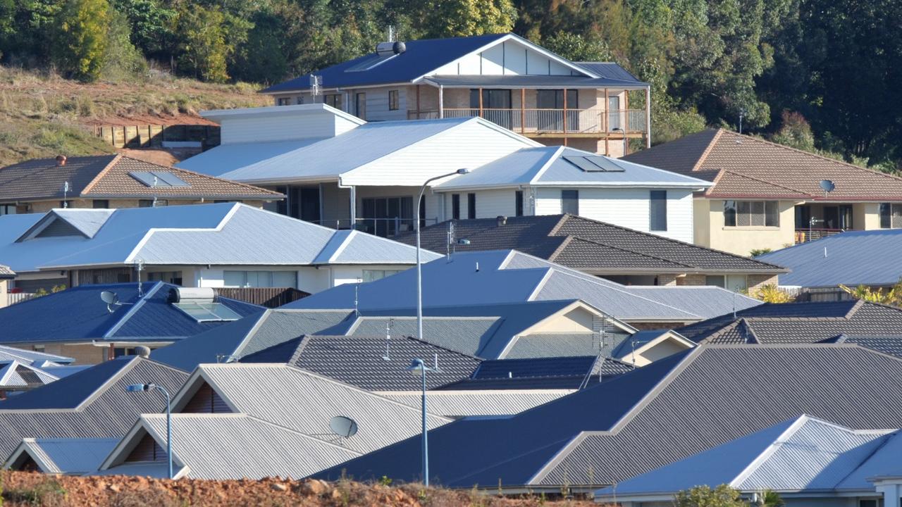 Rooftops in a new housing development.Photo: Brett Wortman / Sunshine Coast Daily