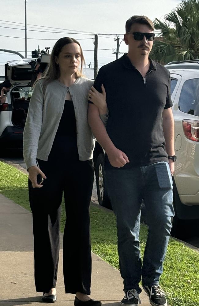 Kaylah Behrens leaves Hervey Bay District Court during the sentencing of the teen driver who led to the deaths of three women.