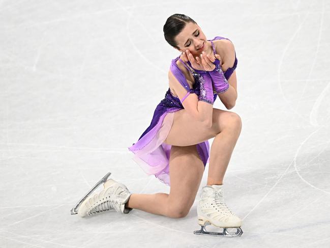 Russia's Kamila Valieva was allowed to compete in the women's single skating short program despite failing her doping test. Picture: Anne-Christine Poujoulat/AFP