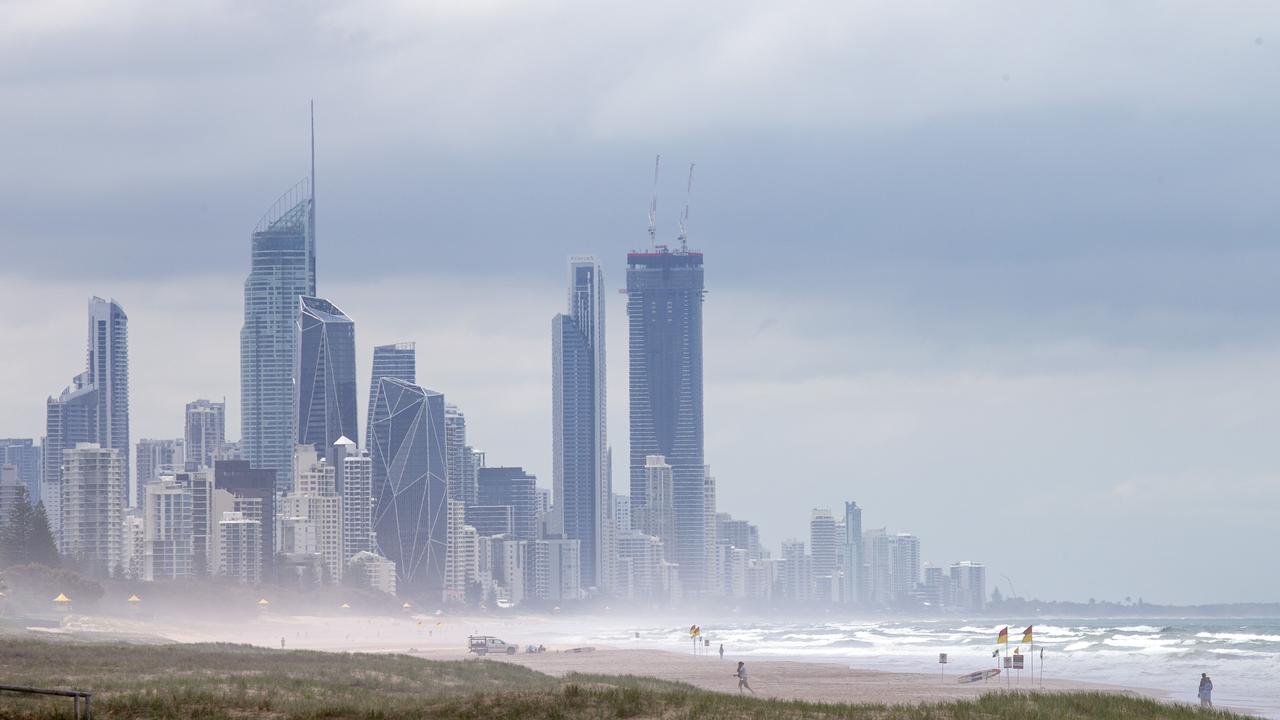 Queensland is expected to see a wetter summer due to La Nina, with lots of cloud set to roll over the Gold Coast. Picture: Jerad Williams