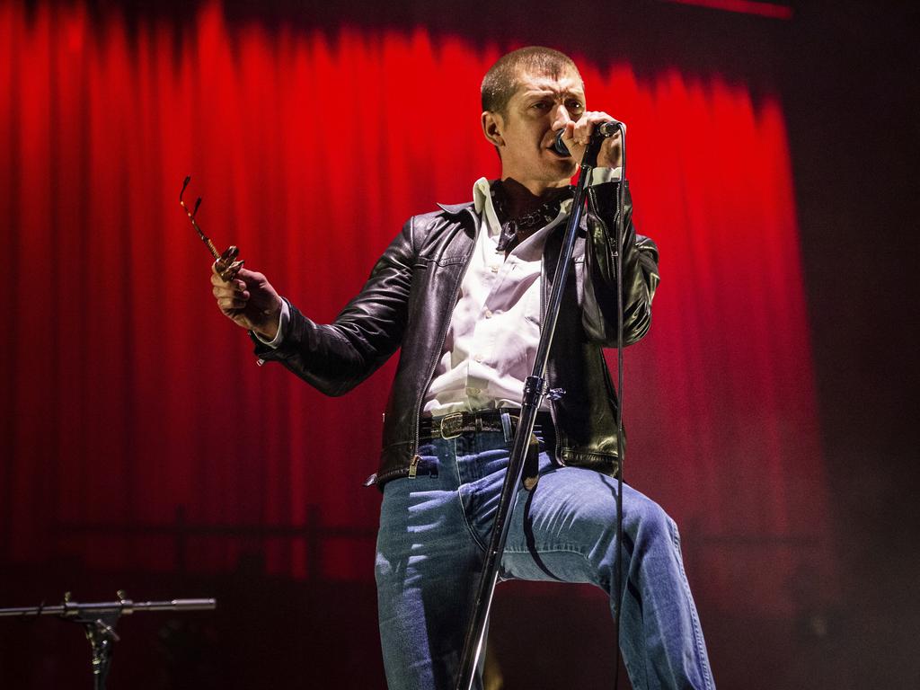 Alex Turner of the  Arctic Monkeys is embracing his inner rock god. Picture: AP